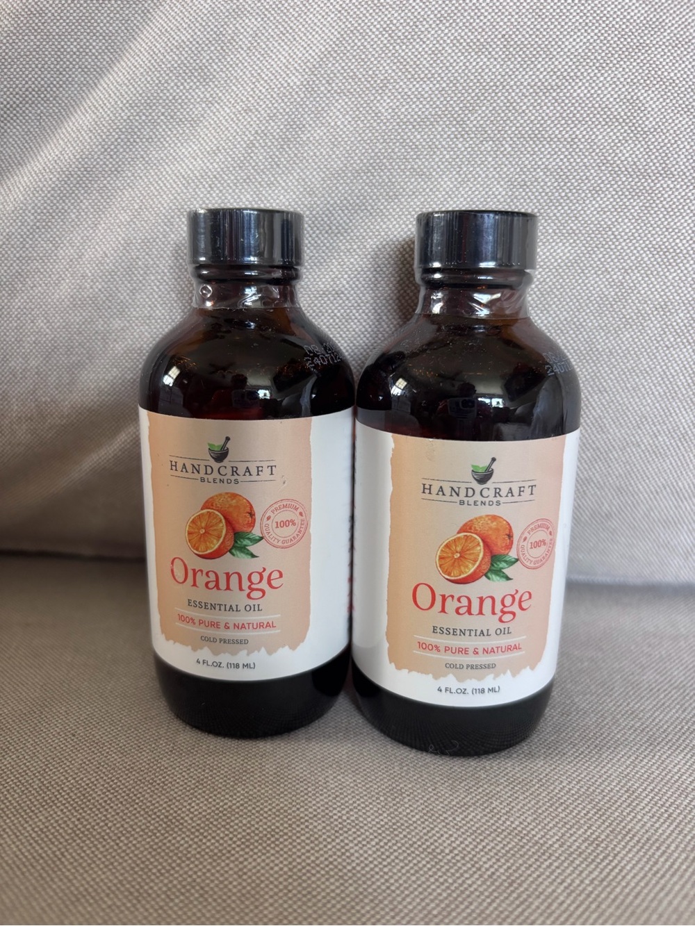 Handcraft Blends Orange Essential Oil Pack 2 Huge 4 Fl Oz 100% Pure and Natural